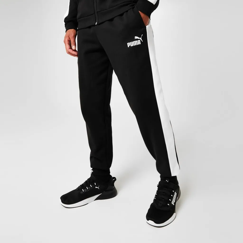 Tracksuits*Puma Mens Clean Fleece Tracksuit in Black