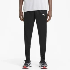 Trousers*Puma Mens Tapered Tracksuit Bottoms in Black