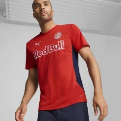 Football And Rugby Clothing*Puma Red Bull Salzburg Training Shirt 2024 2025 Adults in Red