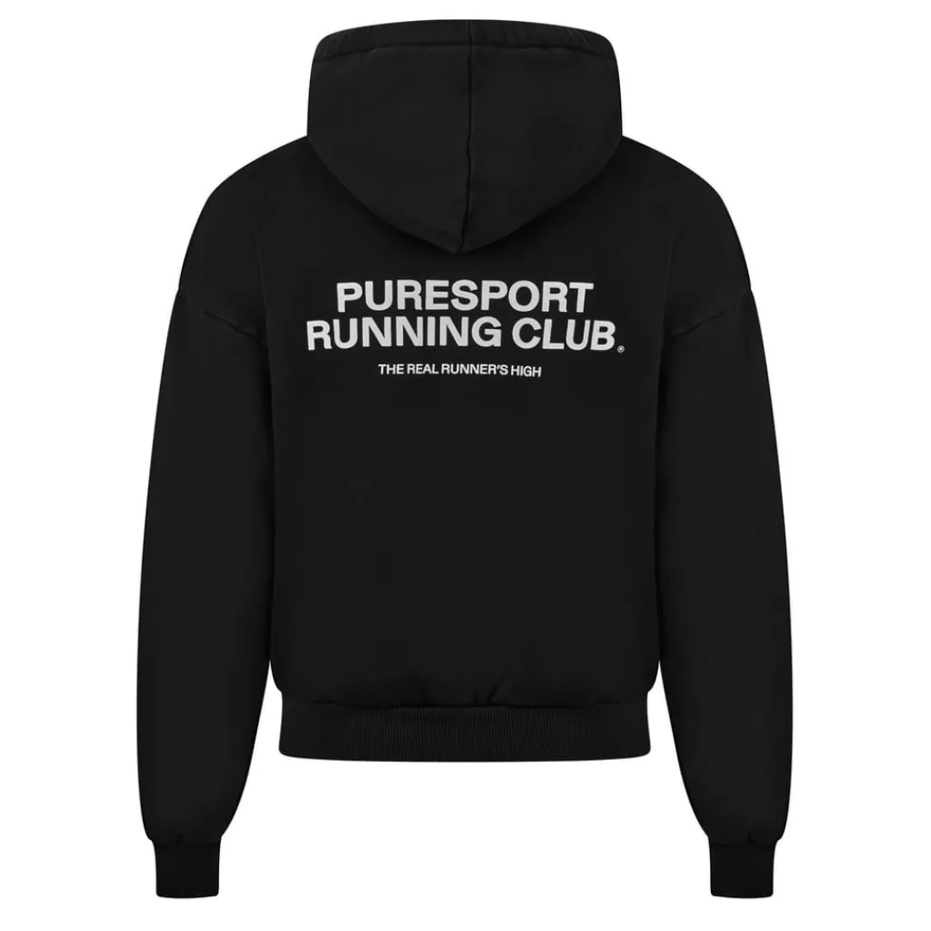 Fitness And Gymwear*Puresport Running Club Hoodie in Black