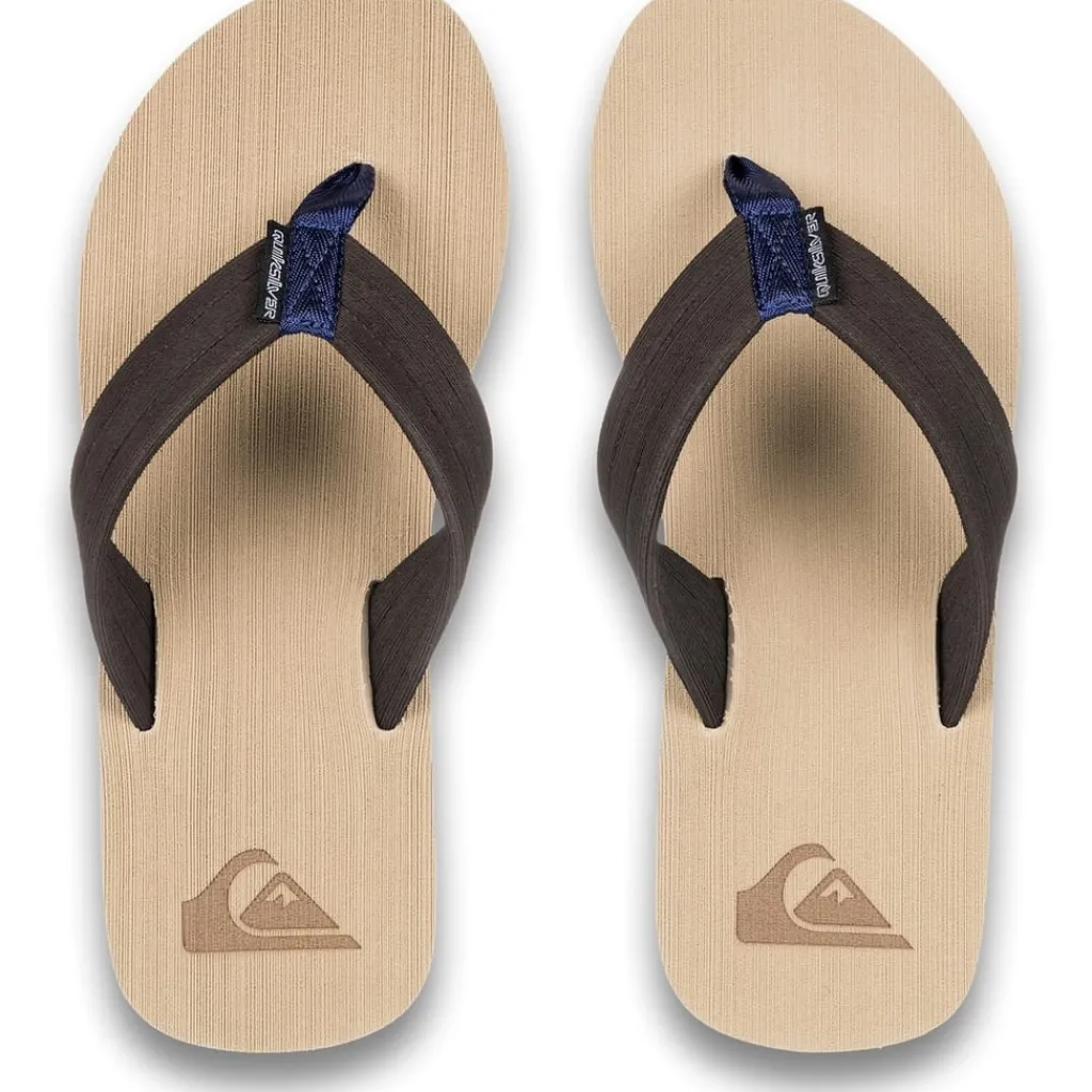 Beach Shoes*Quiksilver Mens Molokai Layback Flip Flops in Brown