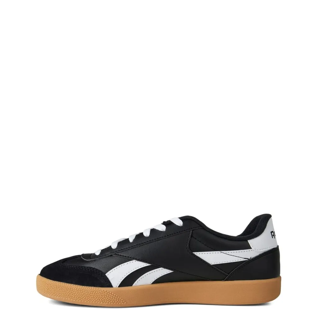 Trainers*Reebok Smash Edge Low Top Sneakers Black White Gum in Black