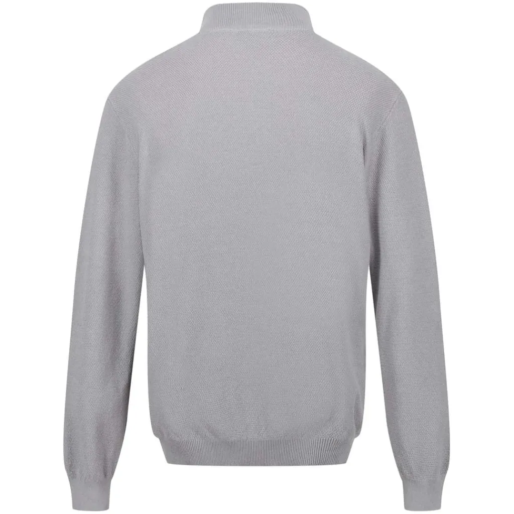 Knitwear*Regatta Keaton Cotton Half-Zip Sweater in Grey