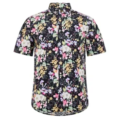 Shirts*Replay Floral Print Regular Fit Shirt in Black