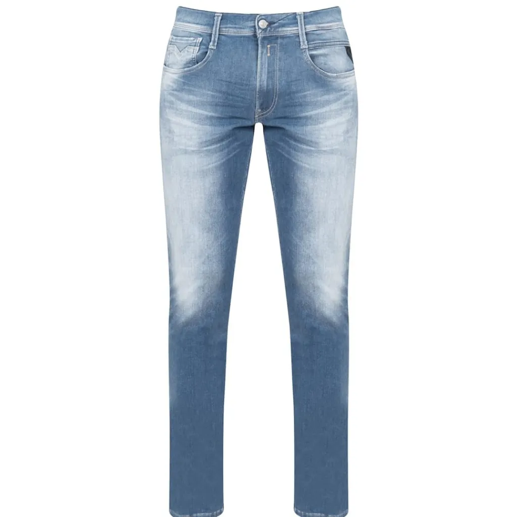 Jeans*Replay Hyperflex Anbass Slim Jeans in Blue