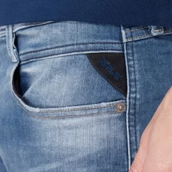 Jeans*Replay Hyperflex Anbass Slim Jeans in Blue