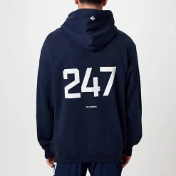 Fitness And Gym Tops*Represent 247 247 Oversized Hoodie in Blue
