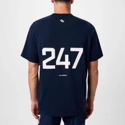 Fitness And Gymwear|Fitness And Gym Tops*Represent 247 247 Oversized T-Shirt in Blue
