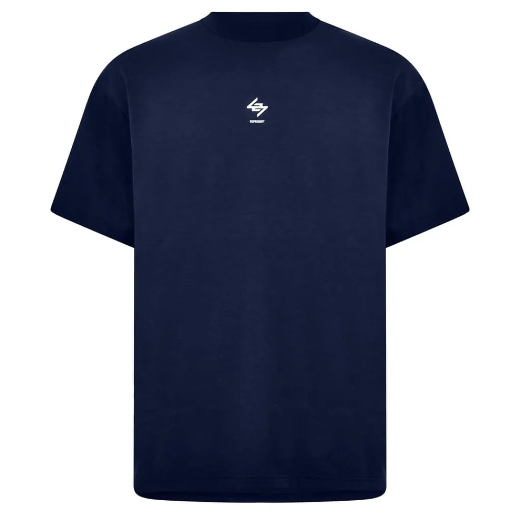 Fitness And Gymwear|Fitness And Gym Tops*Represent 247 247 Oversized T-Shirt in Blue