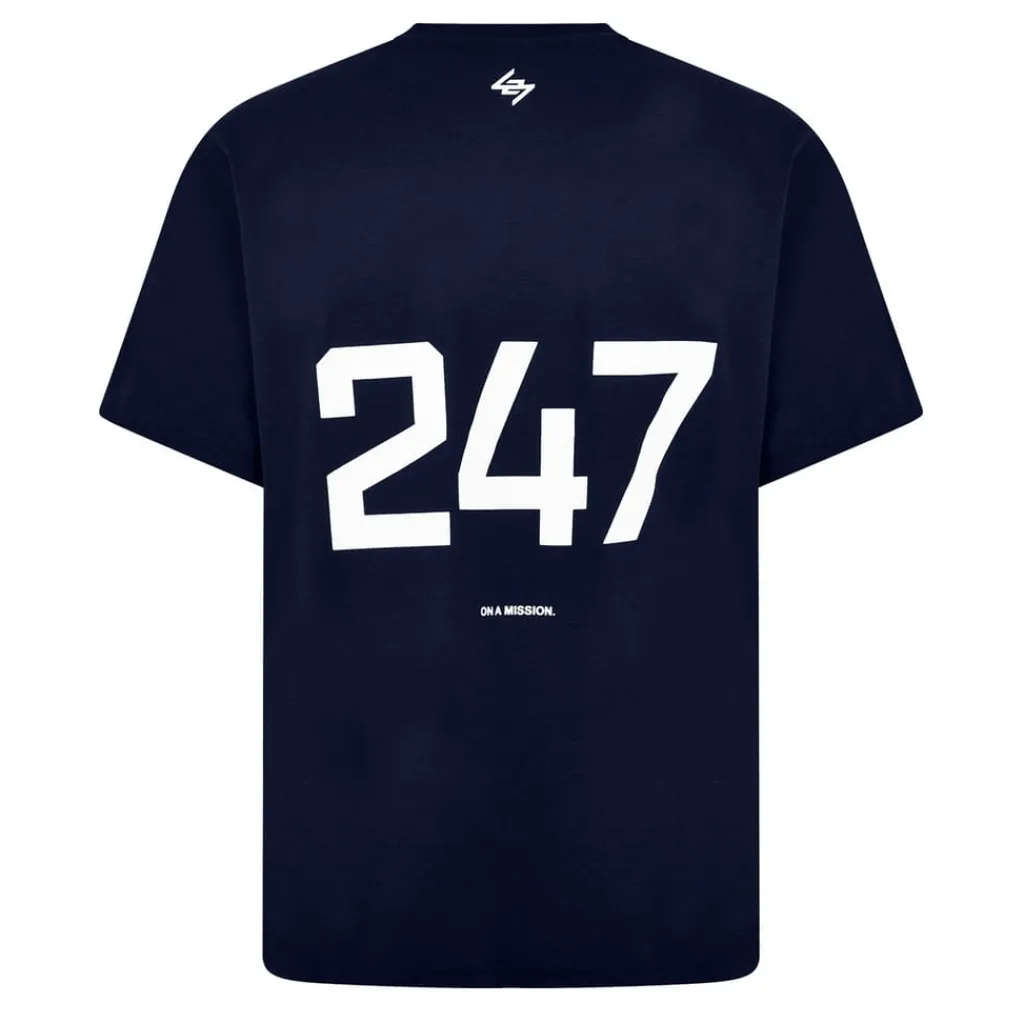 Fitness And Gymwear|Fitness And Gym Tops*Represent 247 247 Oversized T-Shirt in Blue