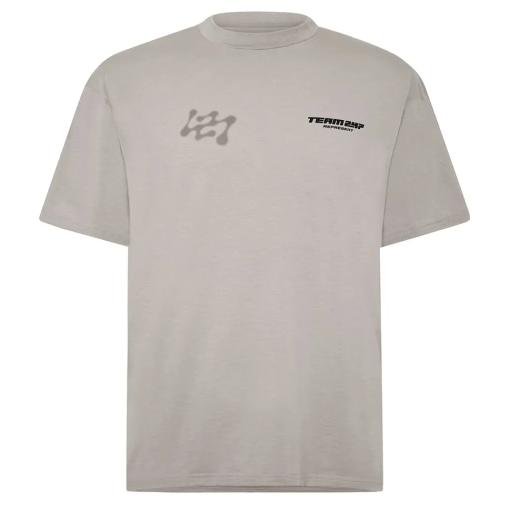 Fitness And Gym Tops*Represent 247 Future Terrains T-Shirt in Grey