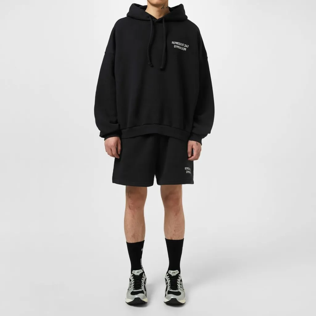 Fitness And Gym Shorts*Represent 247 Gymnasium Performance Shorts in Black