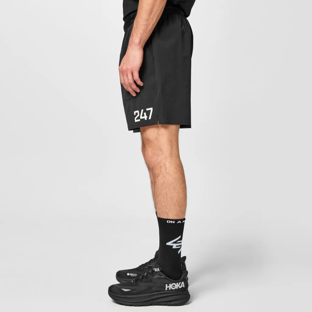 Fitness And Gym Shorts*Represent 247 Mens Fused Shorts in Black