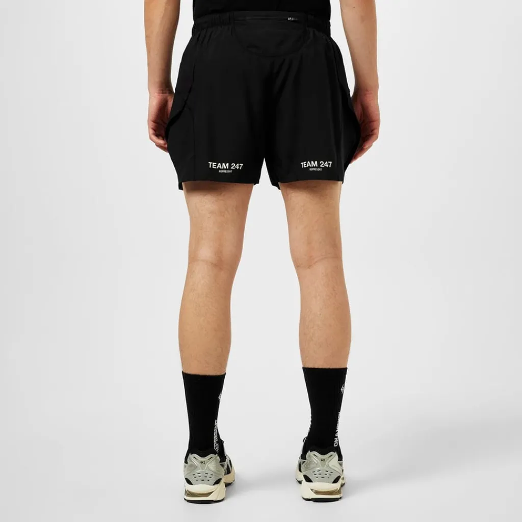 Fitness And Gym Shorts*Represent 247 R247 Race Athletic Shorts in Black