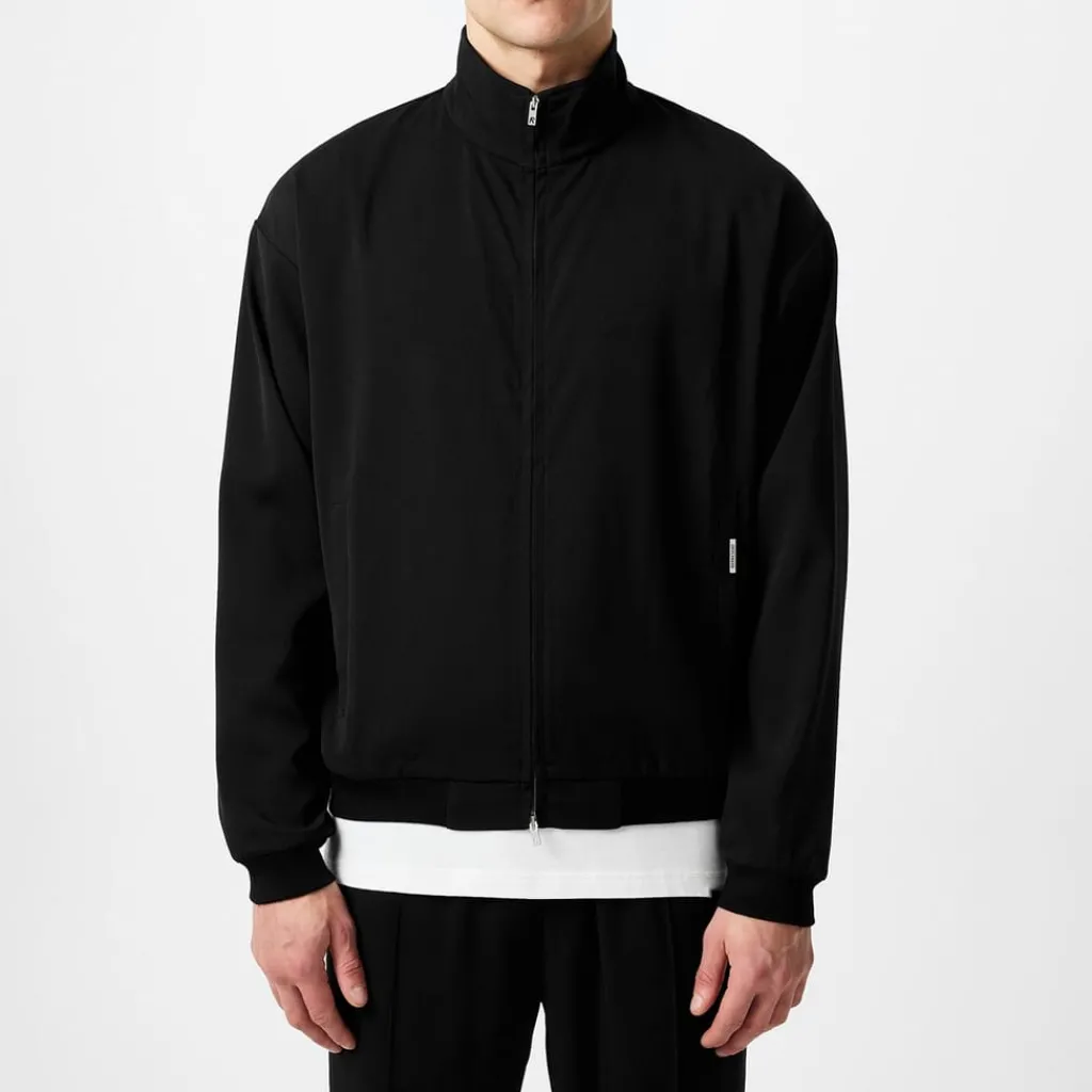 Tracksuits*Represent Initial Knitted Track Jacket in Black