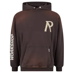 Hoodies*Represent Masking Tape Initial Hoodie in Brown