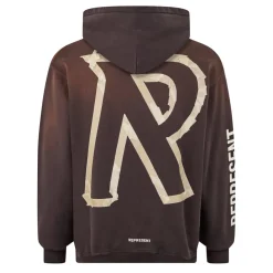 Hoodies*Represent Masking Tape Initial Hoodie in Brown