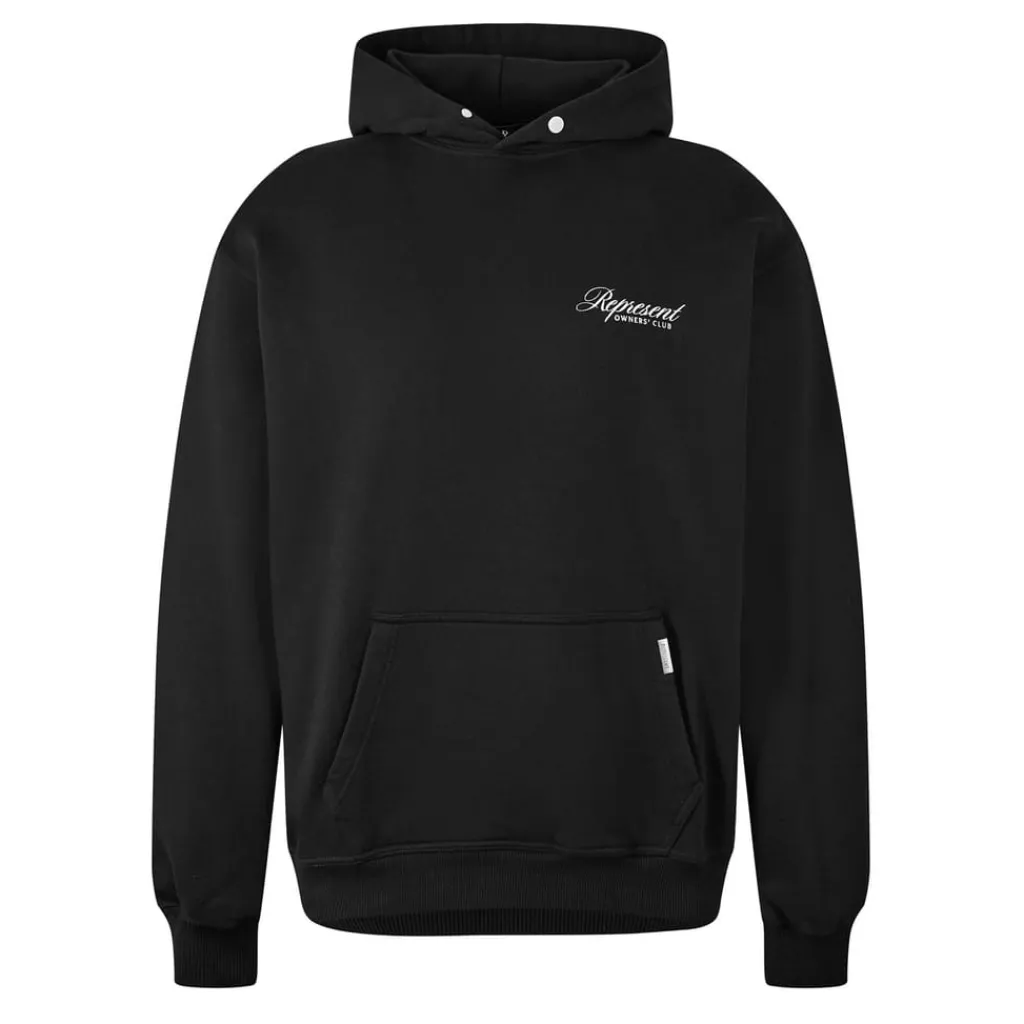 Hoodies*Represent Owners Script Hoodie in Black