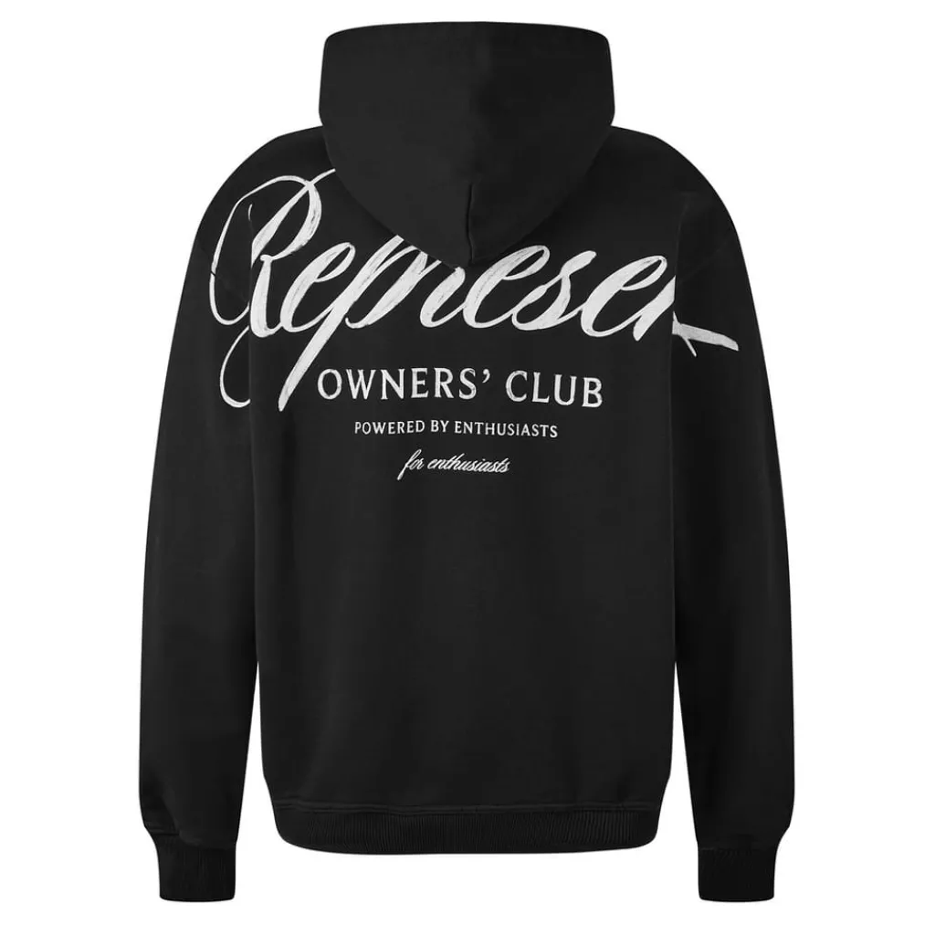 Hoodies*Represent Owners Script Hoodie in Black