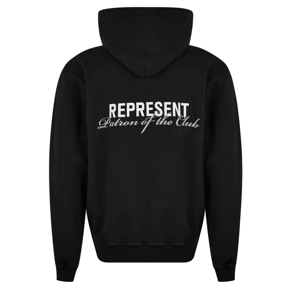 Hoodies*Represent Patron Of The Club Hoodie in Black