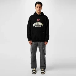 Hoodies*Represent X Belong Sleeve T-Shirtaff Flame Phoenix Hoodie in Black