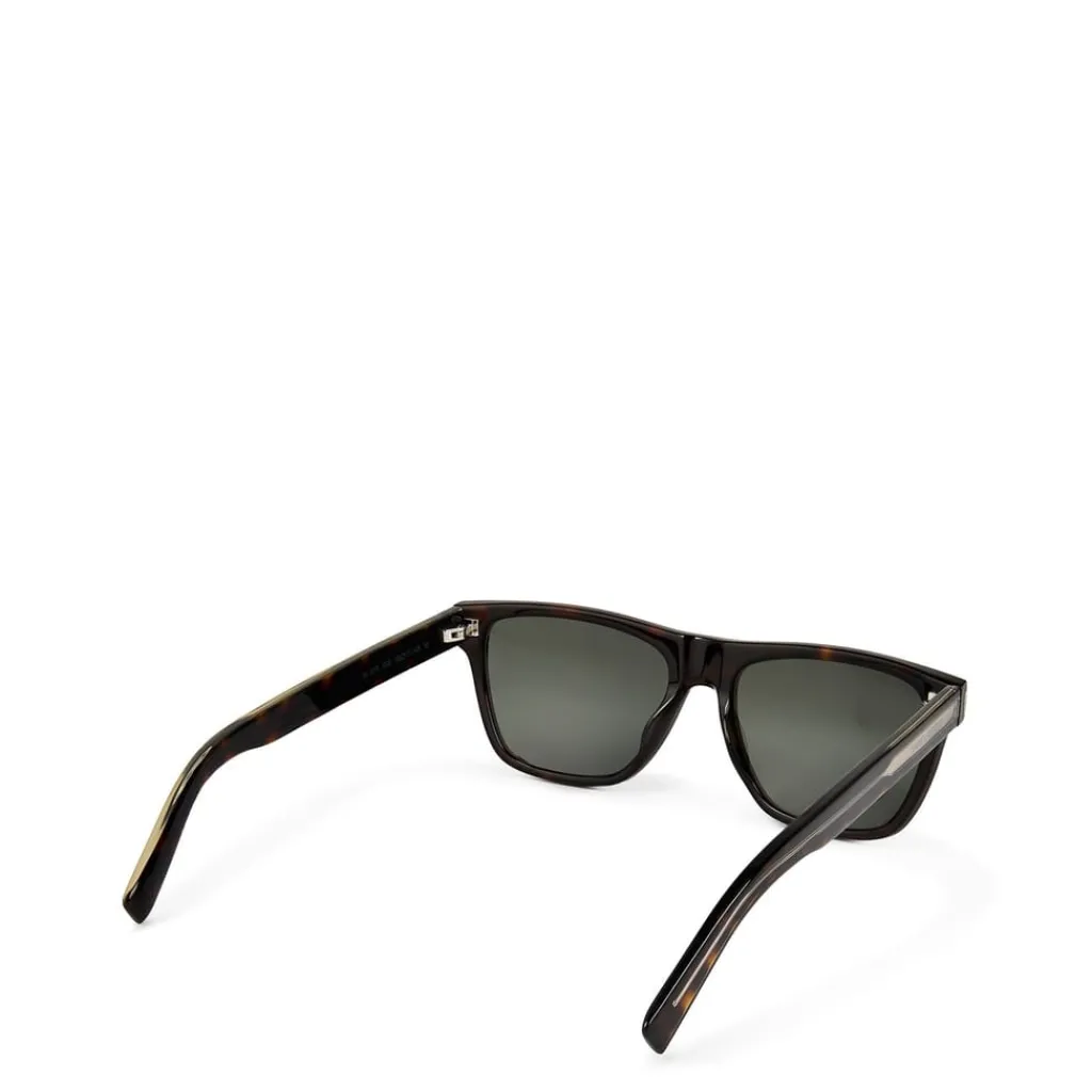 Sunglasses*Saint Laurent Metal Trimmed Sunglasses in Brown