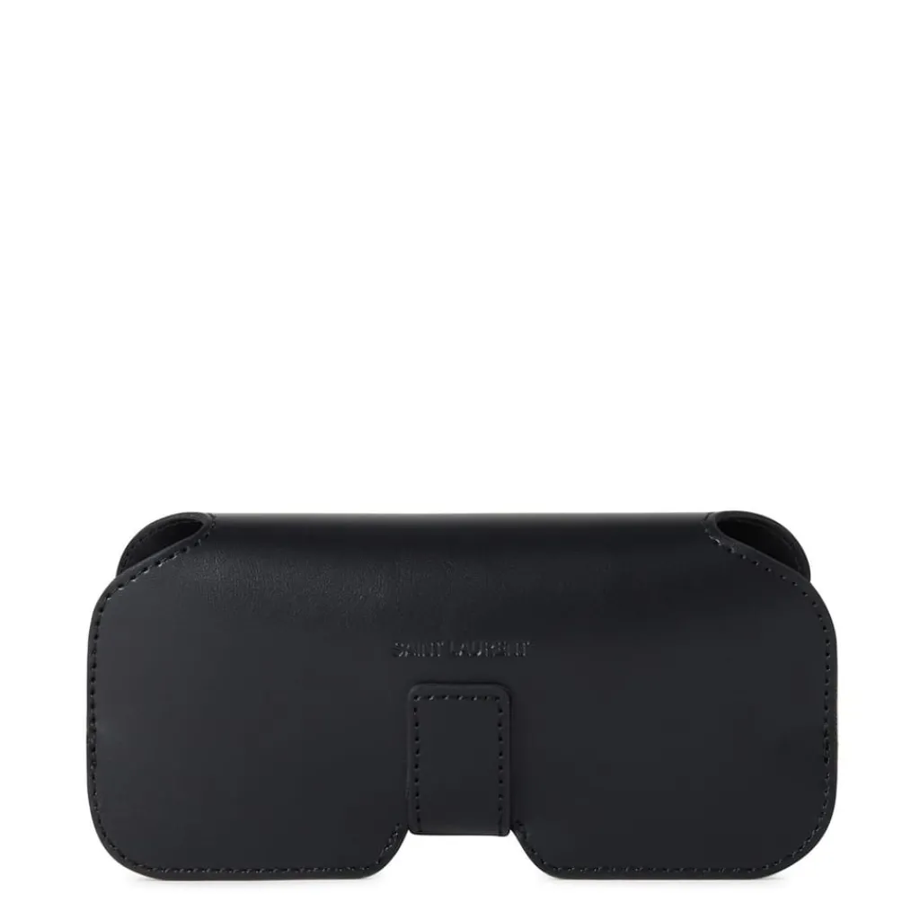 Sunglasses*Saint Laurent Metal Trimmed Sunglasses in Brown