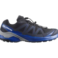 Shoes*Salomon Mens Examotion Gore Tex Hiking Shoes in Blue