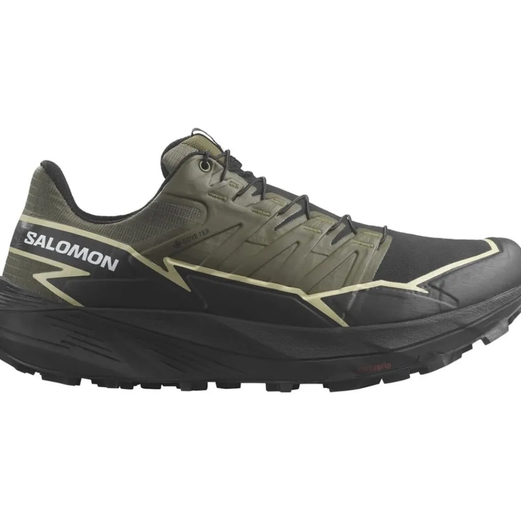 Fitness And Gym Footwear|Running Shoes*Salomon Mens Thundercross Gore Tex Trail Running Shoes in Green
