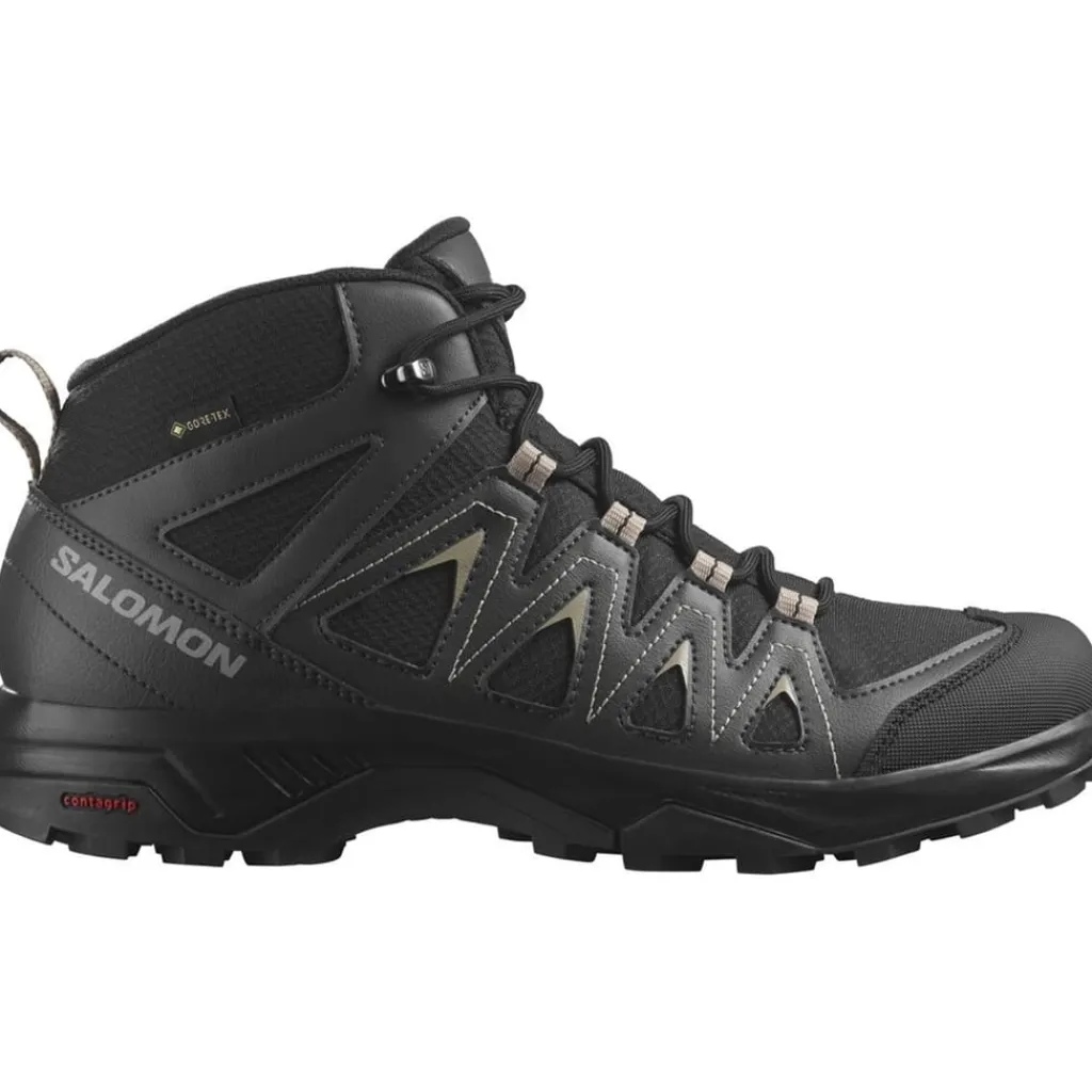 Boots|Outdoor Footwear*Salomon Mens X Braze Mid GorE-Tex Walking Shoe in Black