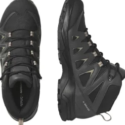 Boots|Outdoor Footwear*Salomon Mens X Braze Mid GorE-Tex Walking Shoe in Black