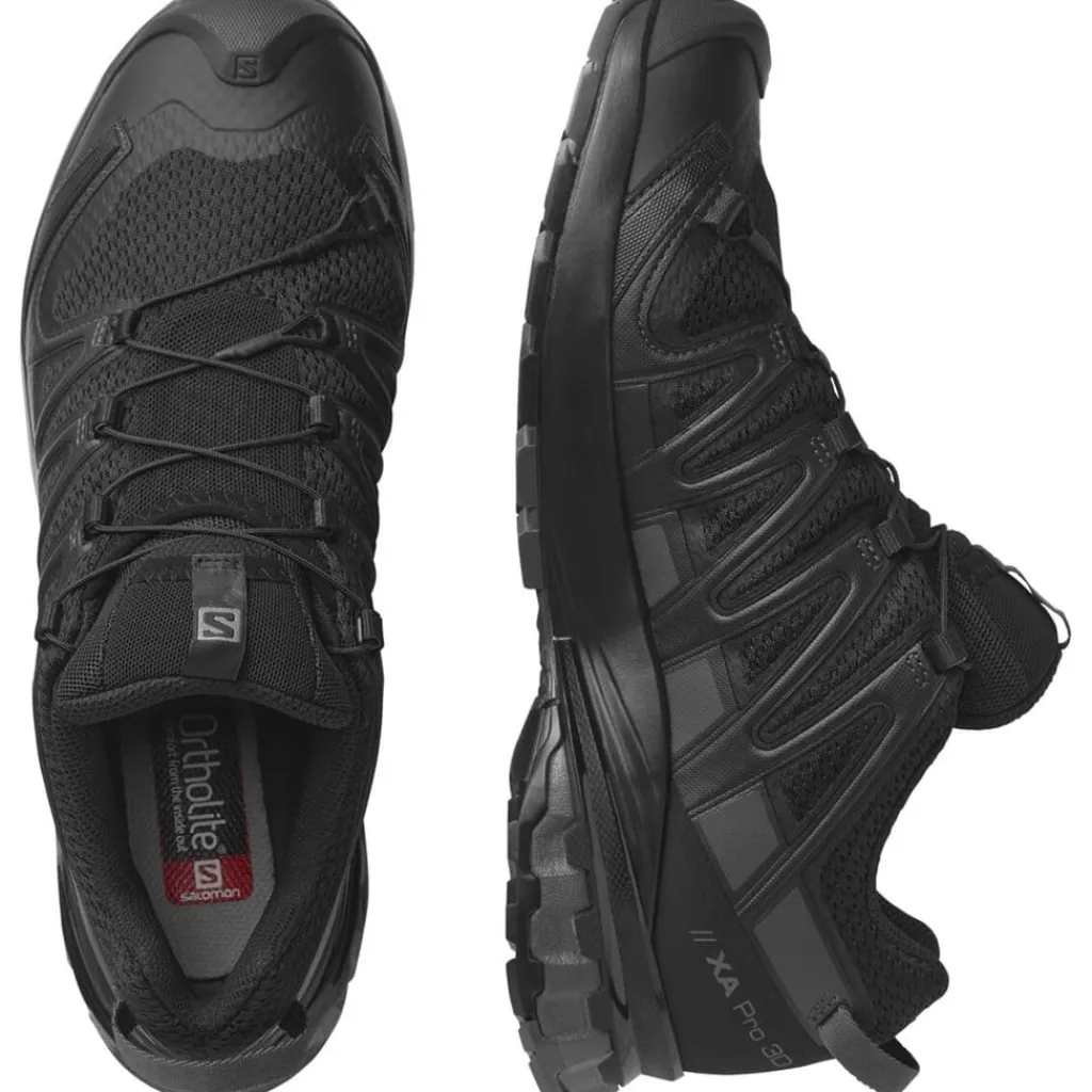 Outdoor Footwear|Shoes*Salomon Mens Xa Pro 3d V8 Trail Running Shoes in Black