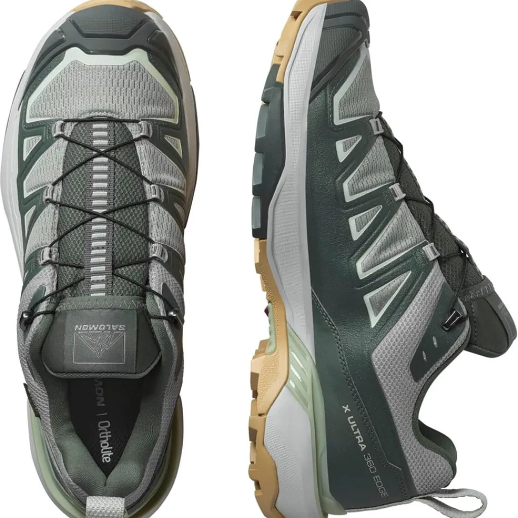 Shoes*Salomon Mens Xultra 360 Edge GorE-Tex Walking Shoe in Grey