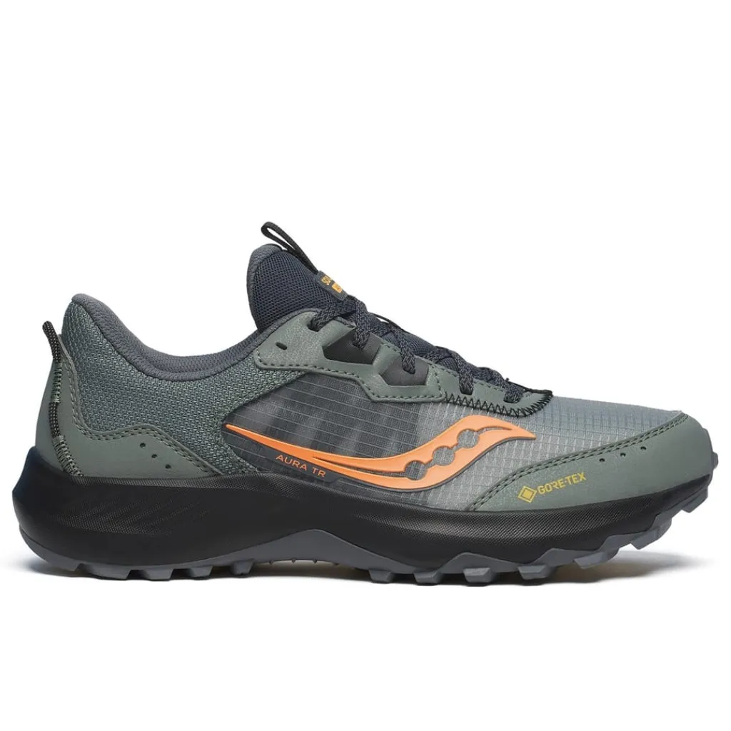 Fitness And Gym Footwear|Running Shoes*Saucony Aura Tr GorE-Tex Trail Running Shoes in Green