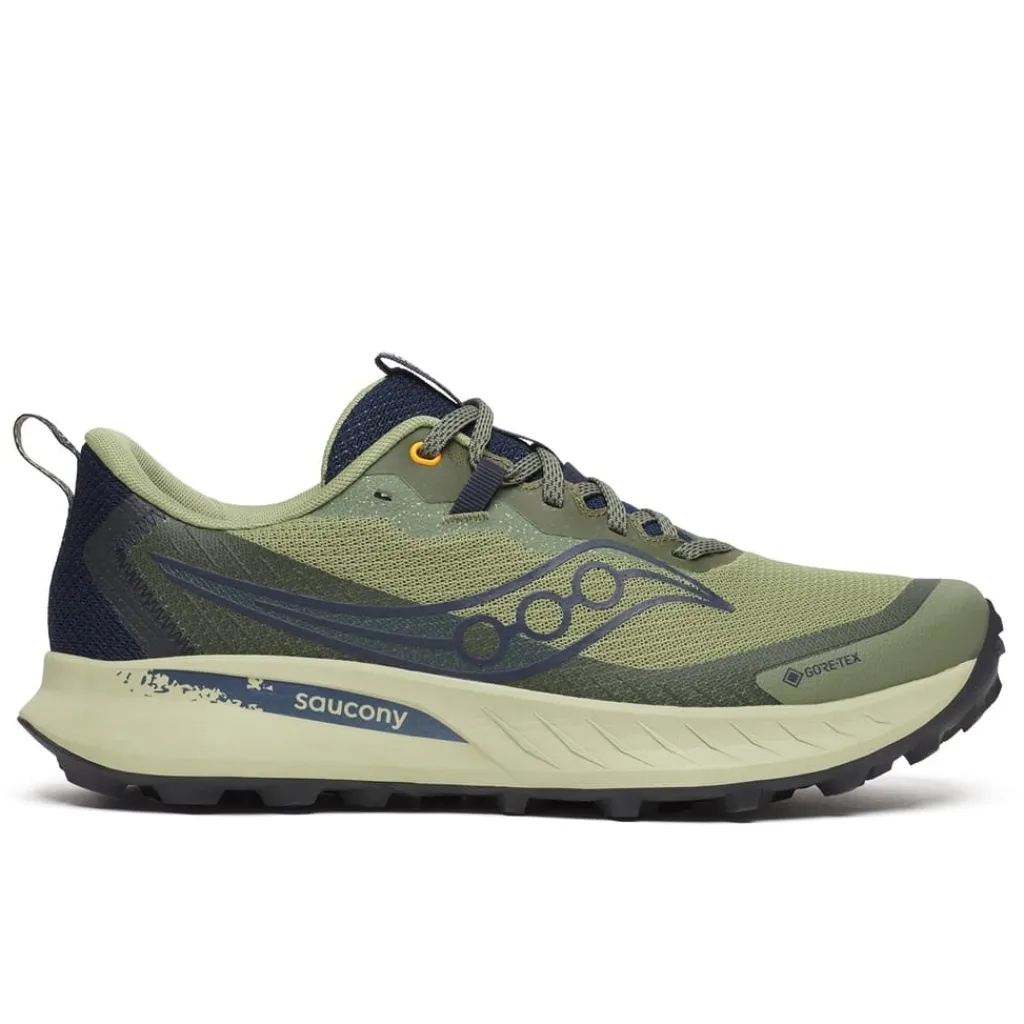 Running Shoes|Fitness And Gym Footwear*Saucony Mens Peregrine 15 Gore Tex Running Shoes in Green