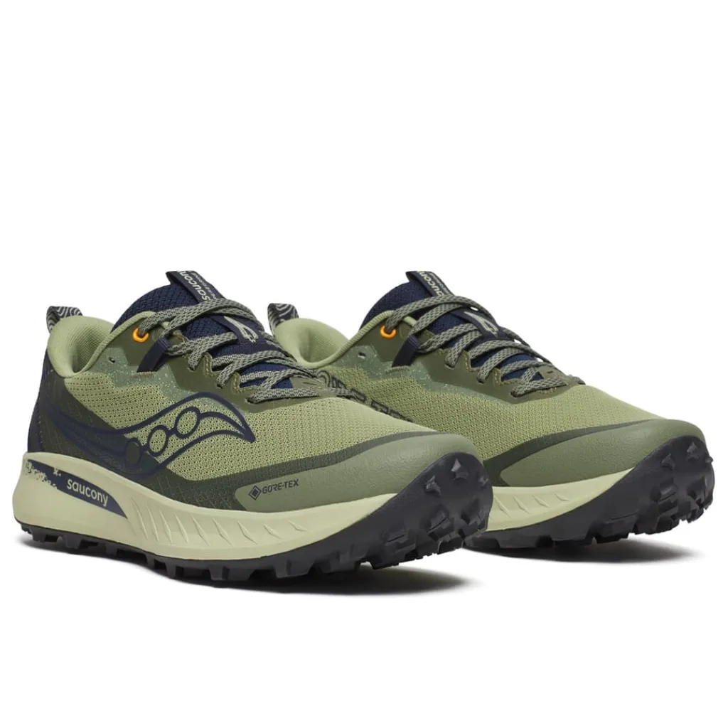 Running Shoes|Fitness And Gym Footwear*Saucony Mens Peregrine 15 Gore Tex Running Shoes in Green