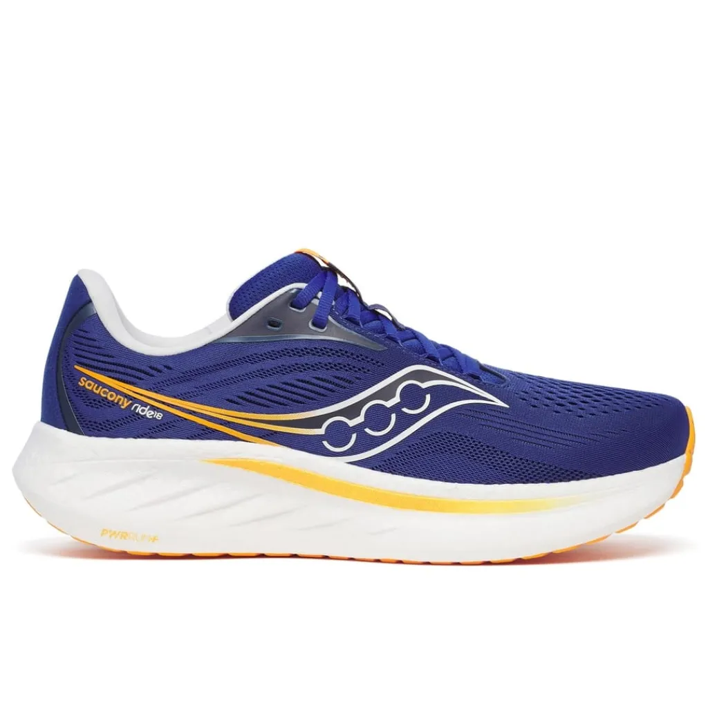 Fitness And Gym Footwear|Running Shoes*Saucony Mens Ride 18 Running Shoes in Blue
