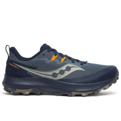 Fitness And Gym Footwear|Running Shoes*Saucony Peregrine 14 Low Top Lug Sole Sneakers in Blue