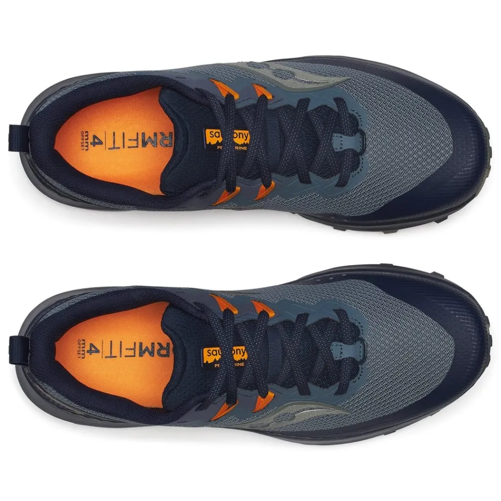 Fitness And Gym Footwear|Running Shoes*Saucony Peregrine 14 Low Top Lug Sole Sneakers in Blue
