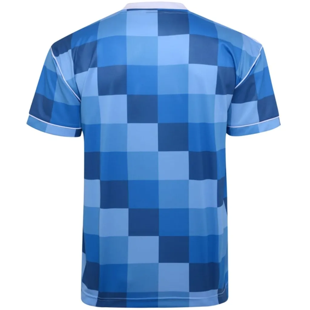 Football And Rugby Clothing*Score Draw Derby County 1988 Retro Away Shirt Adults in Blue