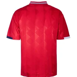 Football And Rugby Clothing*Score Draw England Away Shirt 1989 Adults in Red