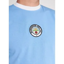 Football And Rugby Clothing*Score Draw Mens Manchester City 1972 Home Shirt in Blue