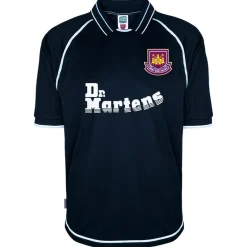 Football And Rugby Clothing*Score Draw West Ham United Retro Away Shirt 00 Adults in Blue
