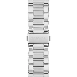 Jewellery-Watches*Sekonda Wave Stainless Steel Classic Analogue Quartz Watch in White