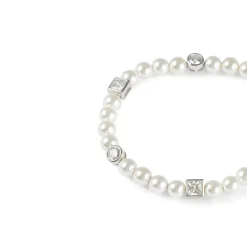 Jewellery-Watches*Serge DeNimes Pearl Chain Bracelet with Crystal in Silver