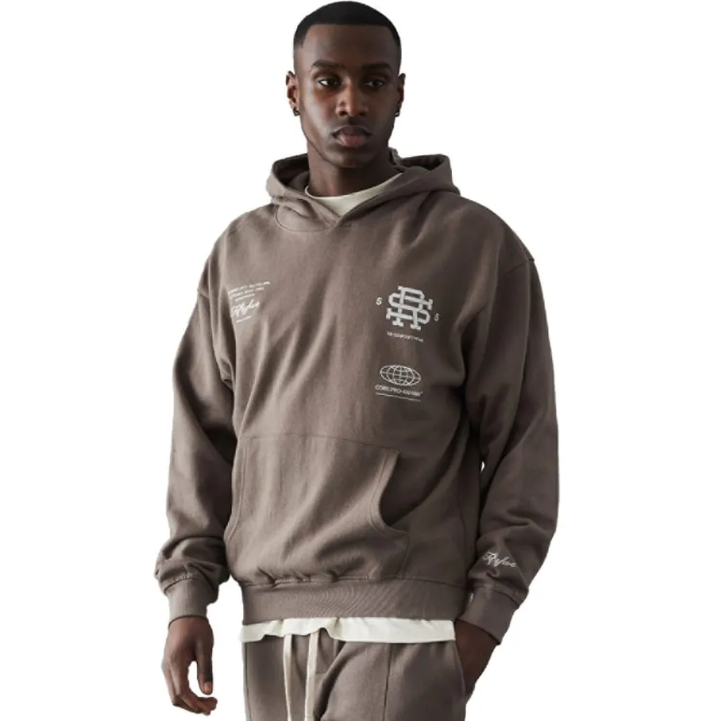 Sweatshirts|Hoodies*Series 55 Versus Front Back Logo Hoodie in Brown