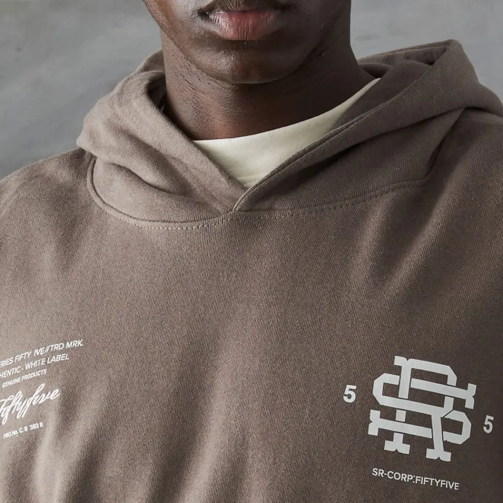 Sweatshirts|Hoodies*Series 55 Versus Front Back Logo Hoodie in Brown