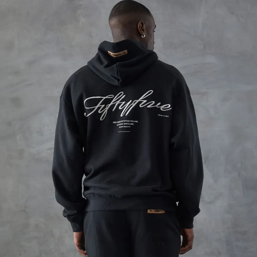 Sweatshirts|Hoodies*Series 55 Versus Front Back Logo Hoodie in Black