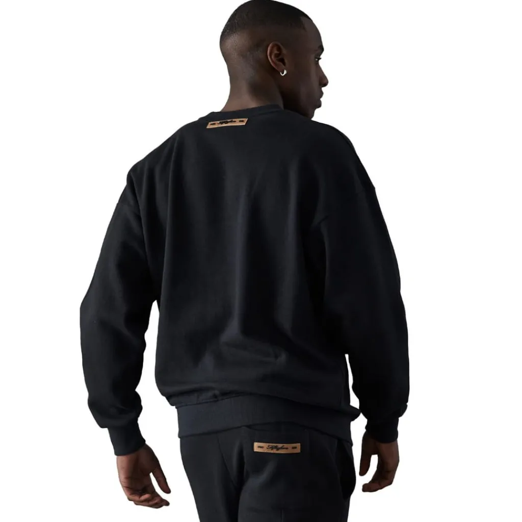 Sweatshirts*Series 55 Vitels Logo Crewneck Sweatshirt in Black