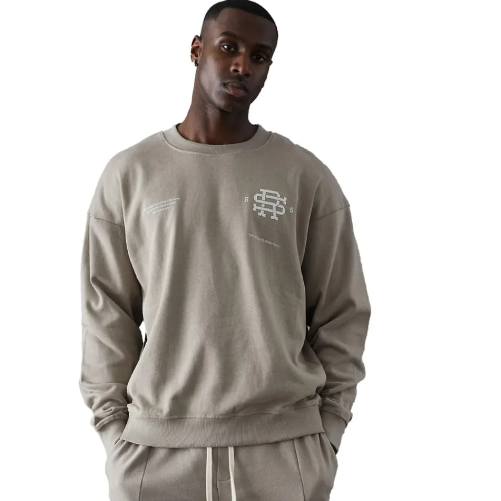 Sweatshirts*Series 55 Vitels Logo Crewneck Sweatshirt in Stone